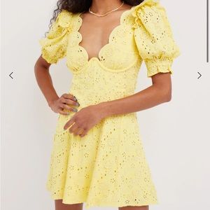 for love and lemons yellow dress